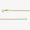 Made in Italy 14K Gold 18 - 22 Inch Solid Box Chain Necklace