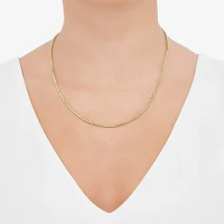 Made in Italy Mens 14K Gold 20 Inch Box Chain Necklace