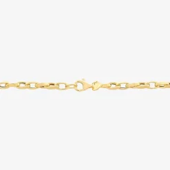 Made in Italy Mens 10K Gold 22 Inch Link Chain Necklace