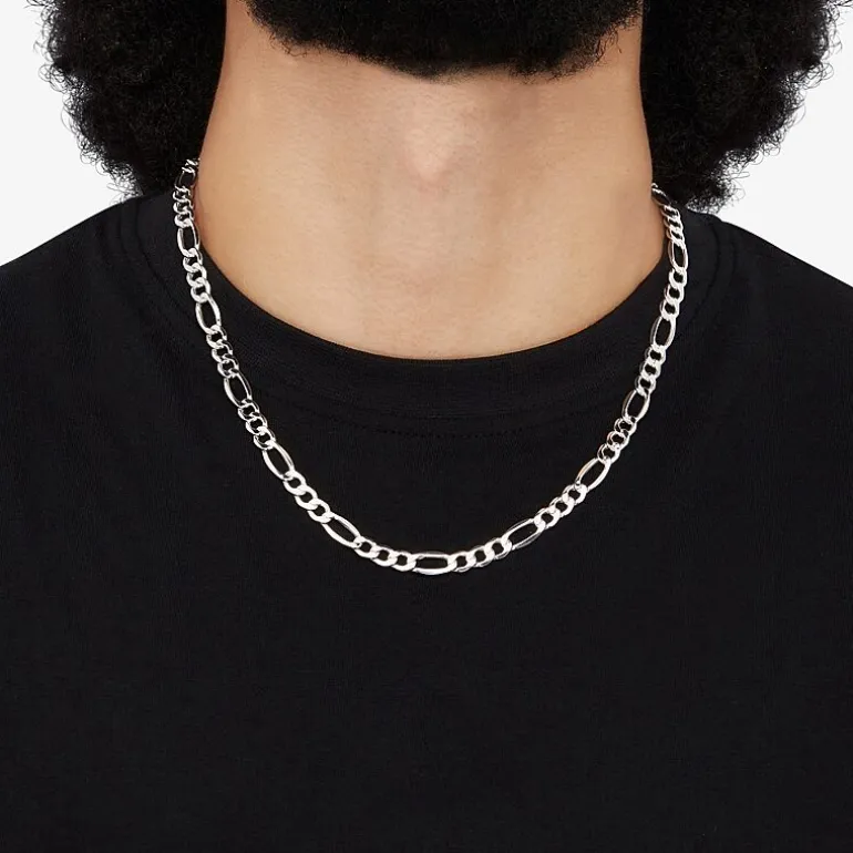 Made in Italy Mens 10K Gold 22 Inch Link Necklace