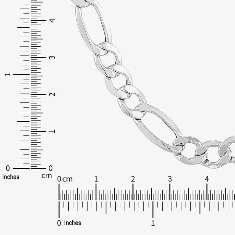 Made in Italy Mens 10K Gold 22 Inch Link Necklace