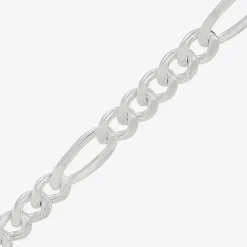 Made in Italy Mens Sterling Silver 24 Inch Figaro Chain Necklace