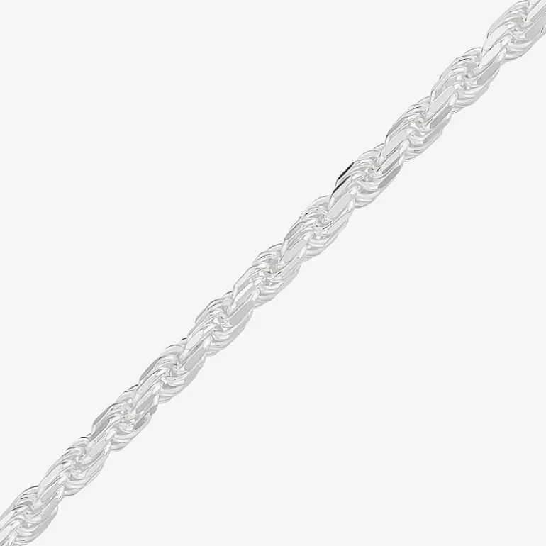 Made in Italy Mens Sterling Silver 24 Inch Rope Chain Necklace