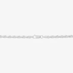 Made in Italy Mens Sterling Silver 24 Inch Rope Chain Necklace