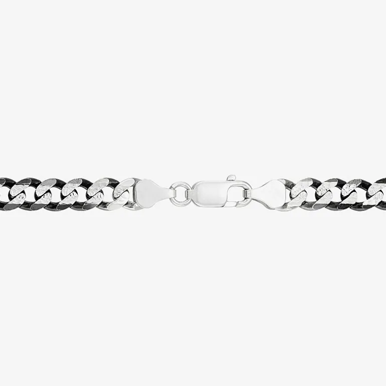 Made in Italy Mens Sterling Silver 24 Inch Curb Chain Necklace