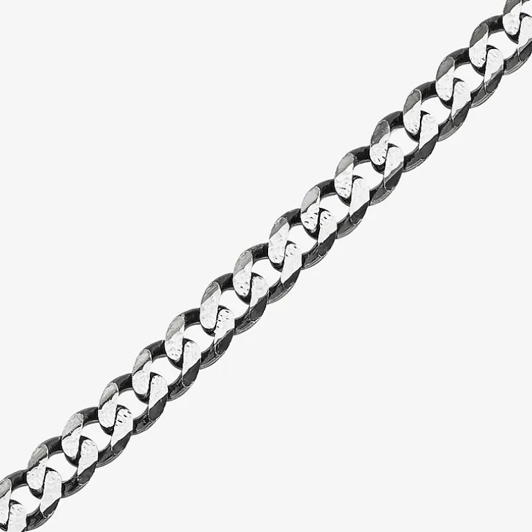 Made in Italy Mens Sterling Silver 24 Inch Curb Chain Necklace