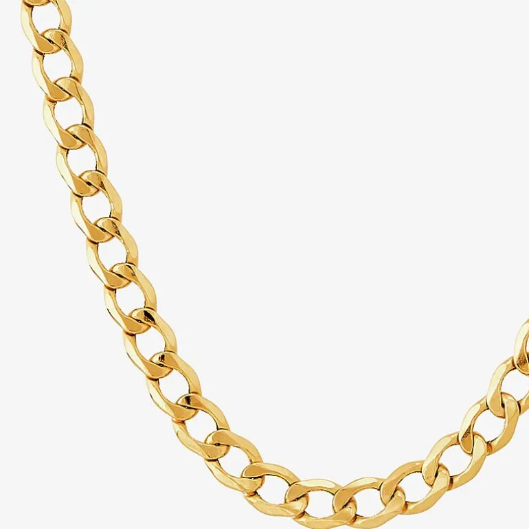 Made in Italy Unisex Adult 18 - 22 Inch 10K Gold Link Necklace