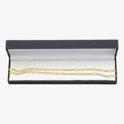 Made in Italy Unisex Adult 10K Gold 20 Inch Figaro Chain Necklace