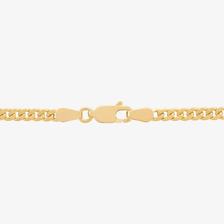Made in Italy Unisex Adult 14K Gold 22 Inch Cuban Chain Necklace