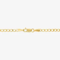 Made in Italy Unisex Adult 10K Gold 20 Inch Curb Chain Necklace