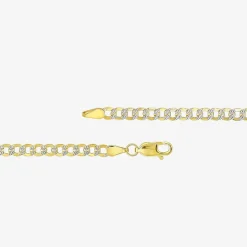 Made in Italy Unisex Adult 10K Gold 20 Inch Curb Chain Necklace