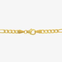 Made in Italy Unisex Adult 10K Gold 20 Inch Figaro Chain Necklace