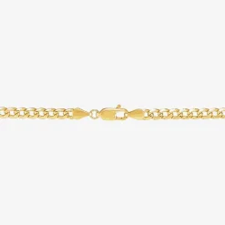 Made in Italy Unisex Adult 10K Gold 22 Inch Curb Chain Necklace