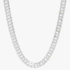 Made in Italy Unisex Adult Sterling Silver 24 Inch Cuban Chain Necklace