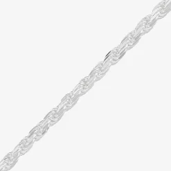 Made in Italy Unisex Adult Sterling Silver 20 Inch Rope Chain Necklace