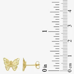 Made in Italy Womens 14K Gold Butterfly 2-pc. Jewelry Set
