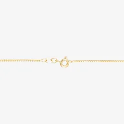 Made in Italy Womens 14K Gold 22 Inch Box Chain Necklace