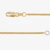 Made in Italy Womens 14K Gold 20 Inch Wheat Chain Necklace