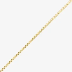 Made in Italy Womens 14K Gold 22 Inch Box Chain Necklace