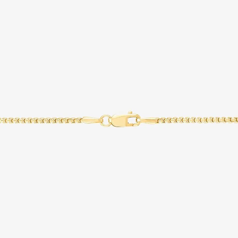 Made in Italy Womens 14K Gold 22 Inch Box Chain Necklace
