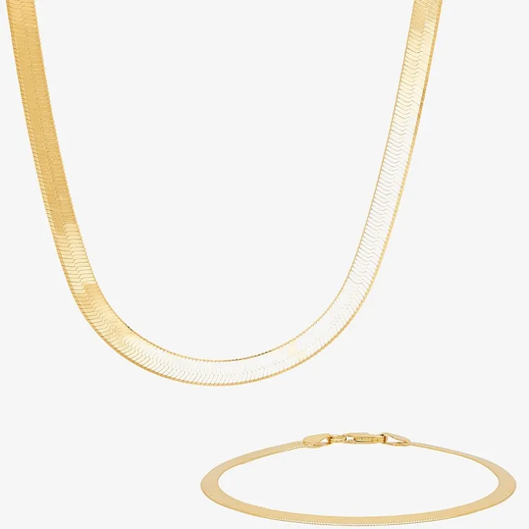 Made in Italy Womens 24K Gold Over Silver 2-pc. Jewelry Set