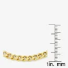 Made In Italy Womens 14K Gold Over Silver 10 Inch Hollow Curb Ankle Bracelet