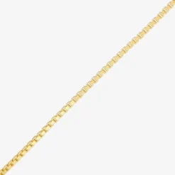 Made in Italy Womens 24K Gold Over Silver 18 Inch Box Chain Necklace