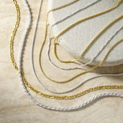 Made in Italy Womens 24K Gold Over Silver 24 Inch Rope Chain Necklace