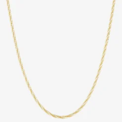 Made in Italy Womens 24K Gold Over Silver 18 Inch Chain Necklace