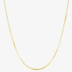 Made in Italy Womens 14K Gold Over Silver 24 Inch Snake Chain Necklace