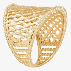 Made in Italy Womens 20.5MM 14K Gold Band