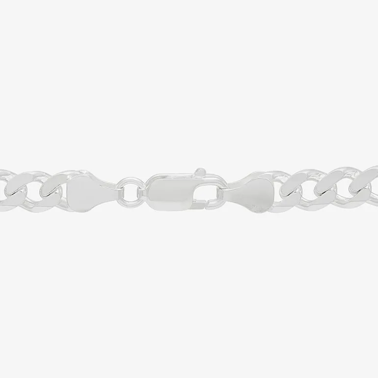 Made in Italy Womens Sterling Silver 22 Inch Curb Chain Necklace
