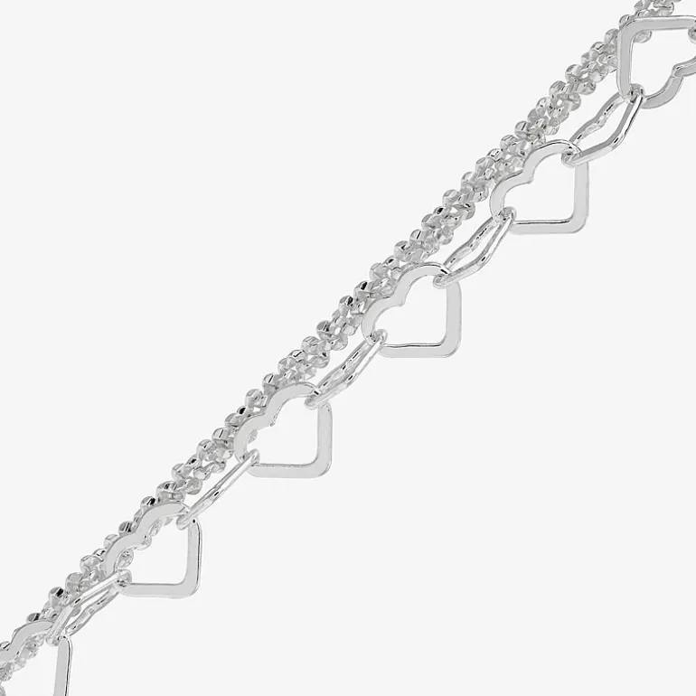 Made in Italy Womens Sterling Silver 10 Inch Solid Link Ankle Bracelet
