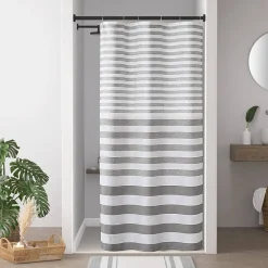 Madison Park Ariana Ombre Waffle Shower Curtain