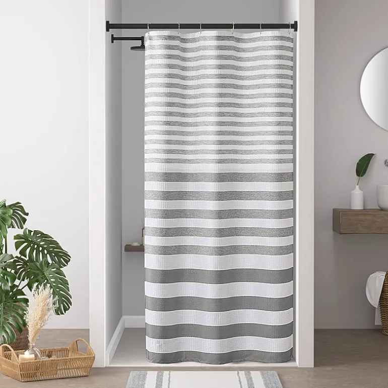 Madison Park Ariana Ombre Waffle Shower Curtain