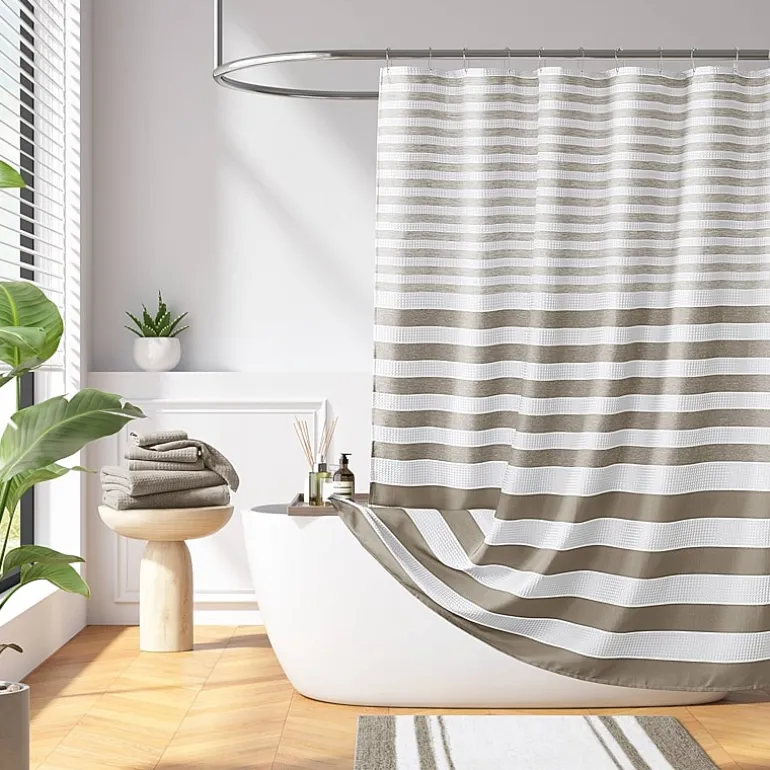 Madison Park Ariana Ombre Waffle Shower Curtain