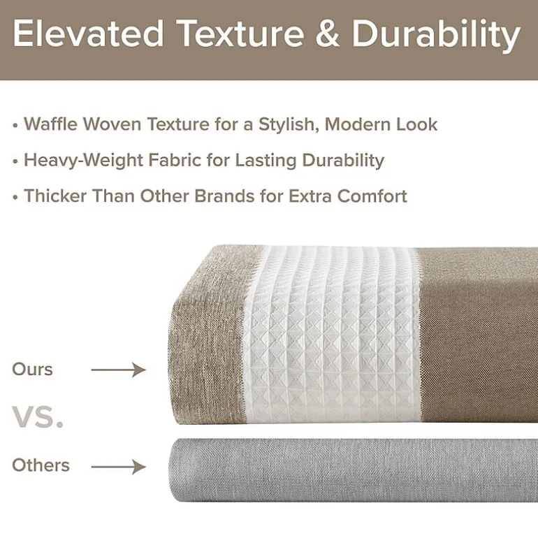 Madison Park Ariana Ombre Waffle Shower Curtain