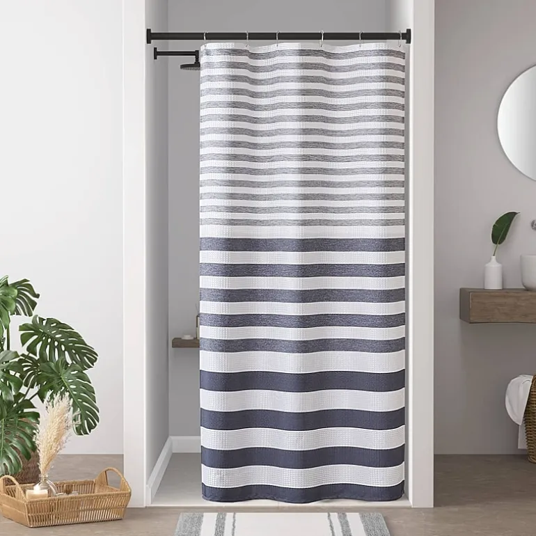Madison Park Ariana Ombre Waffle Shower Curtain
