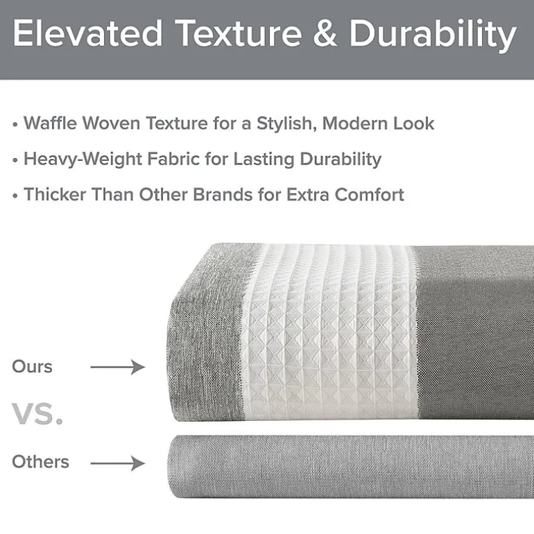Madison Park Ariana Ombre Waffle Shower Curtain