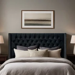 Madison Park Baldwin Queen Upholstered Tufted  Headboard