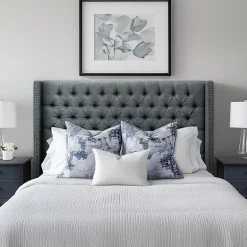 Madison Park Baldwin Queen Upholstered Tufted  Headboard
