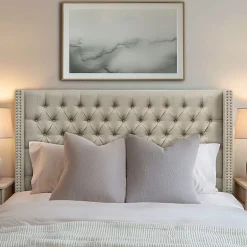 Madison Park Baldwin Queen Upholstered Tufted  Headboard