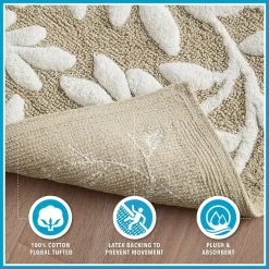 Madison Park Belle Cotton Tufted Bath Rug