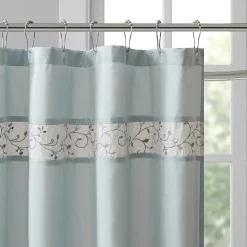 Madison Park Belle Embroidered Shower Curtain