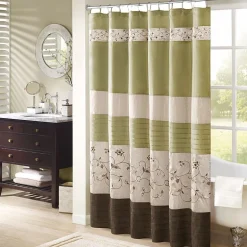 Madison Park Belle Embroidered Shower Curtain