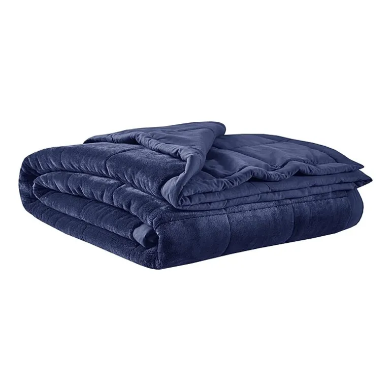 Madison Park Campbell Reversible Plush To Microfiber Temperature Regulating Down Alternative Blanket