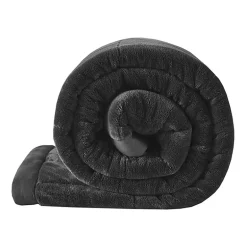 Madison Park Campbell Reversible Plush To Microfiber Temperature Regulating Down Alternative Blanket