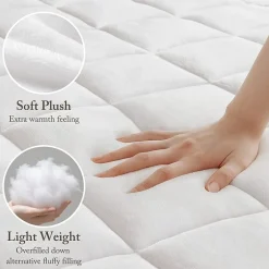 Madison Park Cloud Soft Plush Waterproof Quilted Mattress Pad