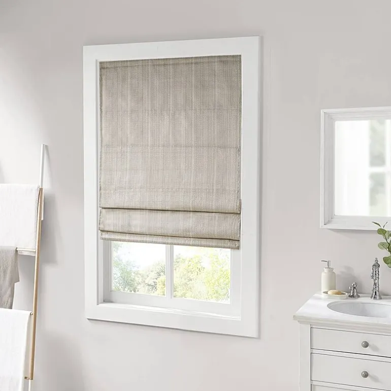 Madison Park Colm Energy Saving Cordless Room Darkening Roman Shade