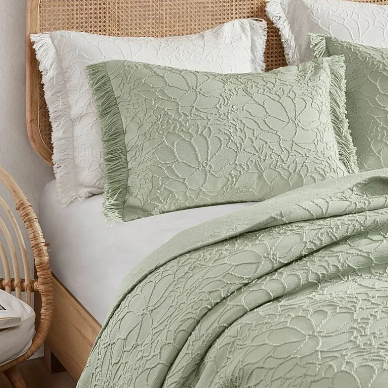 Madison Park Esme Floral Tufting Chenille 3-pc. Easy Care Bedspread Set